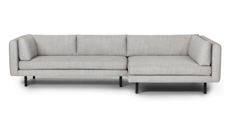 Lappi Right Sectional Sofa, Serene Gray - Image 0