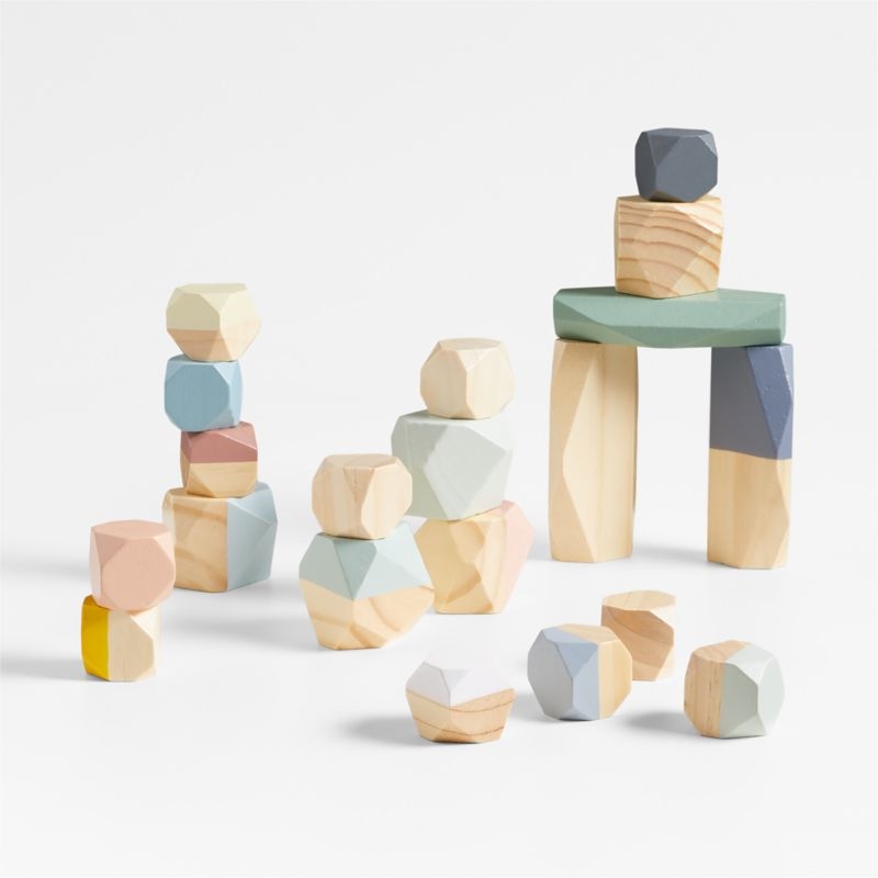 Janod Sweet Cocoon Stacking Stones Toy - Image 1