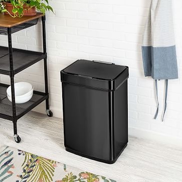 Sensor Trash Can, Black, 50 Liters - Image 0