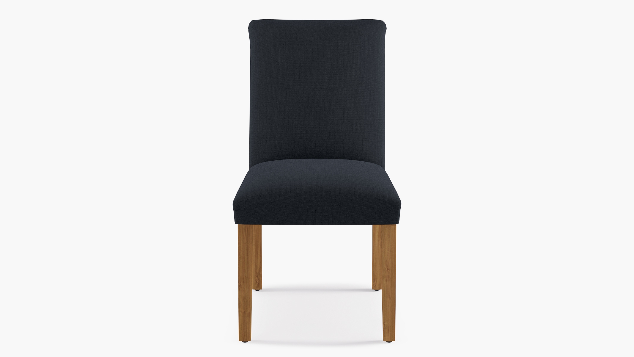 Classic Dining Chair, Navy Everyday Linen, Natural - Image 0