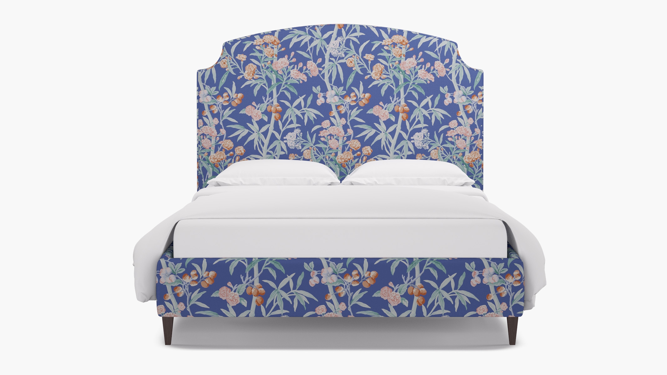 Cove Bed, Lapis Lanai, Espresso Square Tapered Leg, King - Image 0