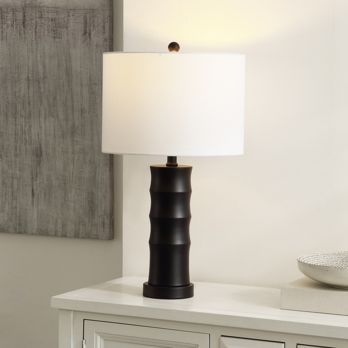 Zamora 23.5 Inch Table Lamp - Black - Safavieh - Image 3