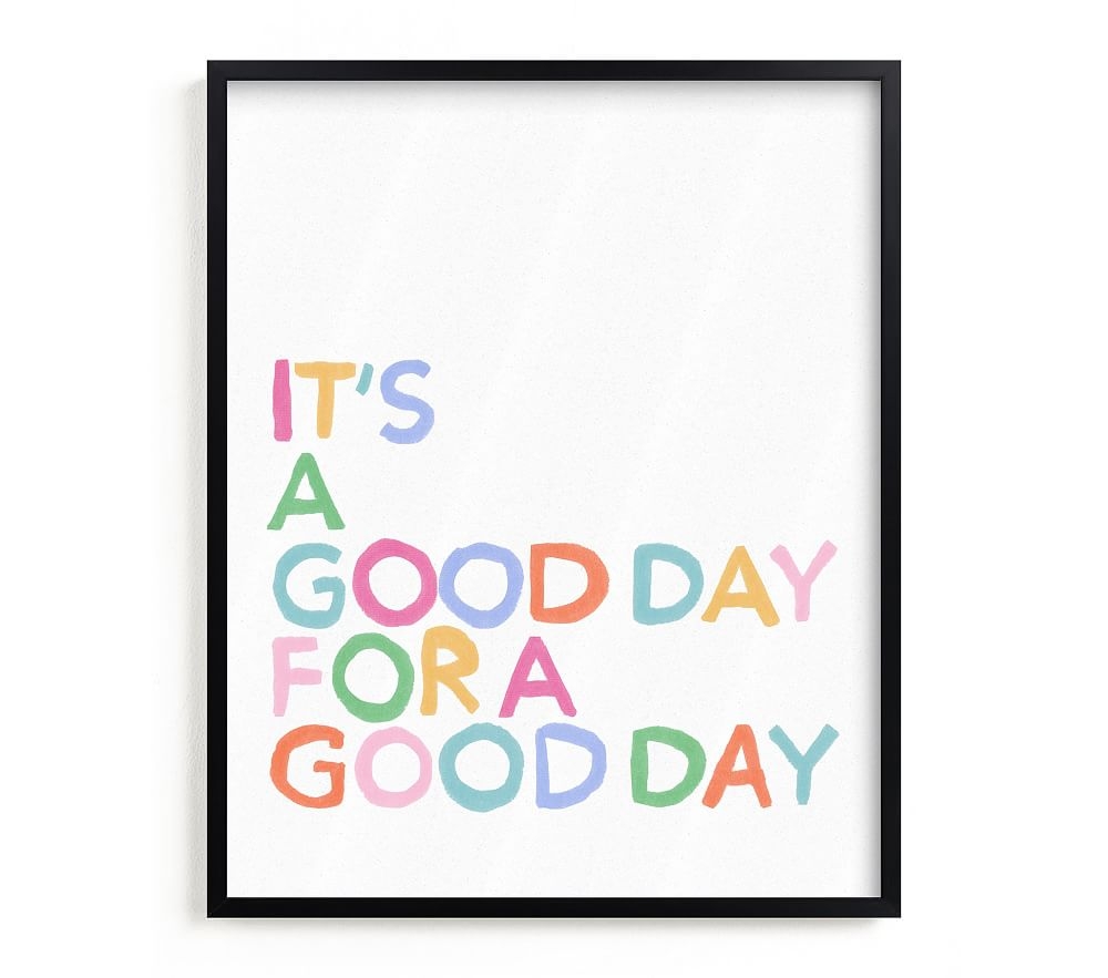 Minted(R) Good Day Vibes Wall Art by Inkblot Design, 16X20, Black - Image 0