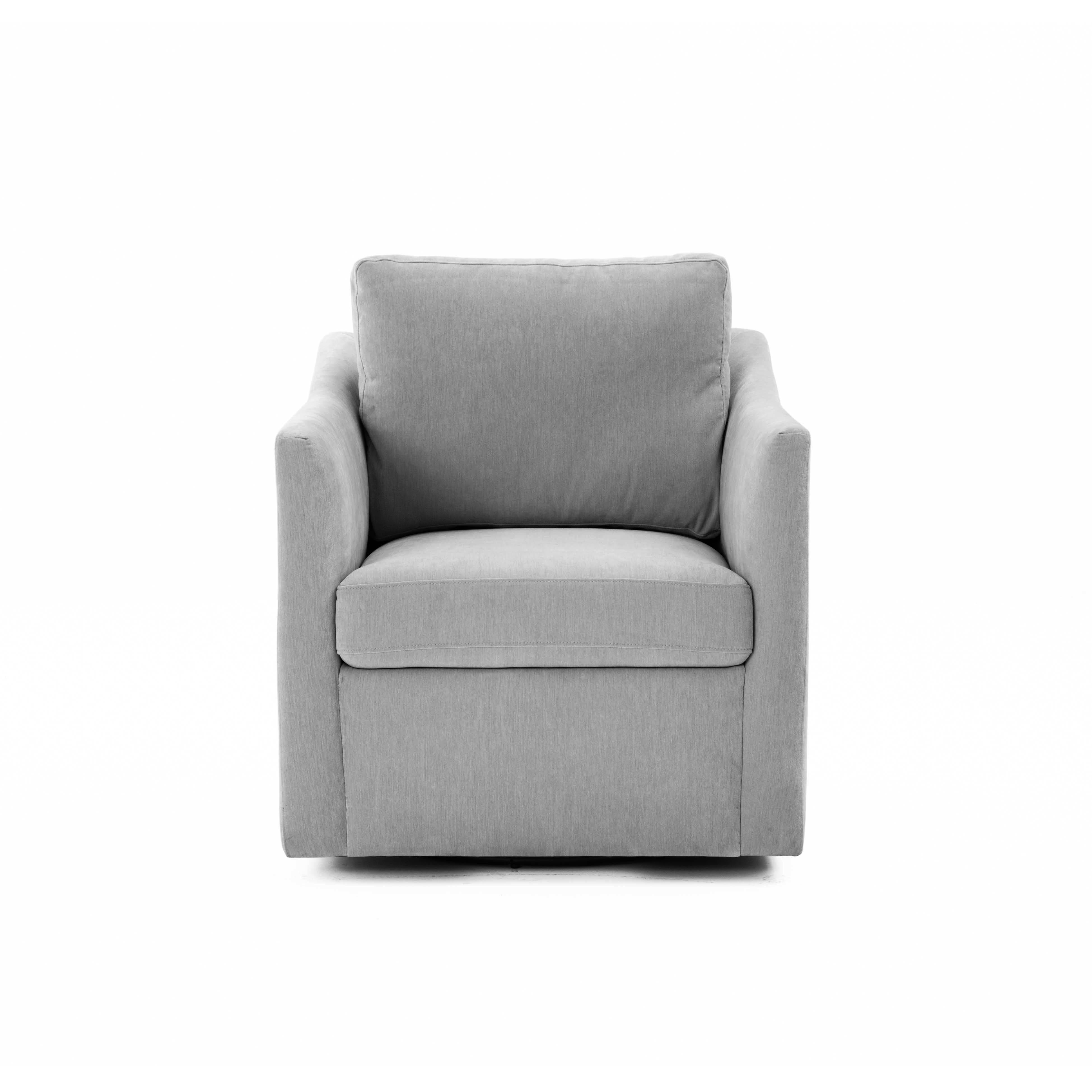 Aiden Gray Swivel Armchair - Image 0