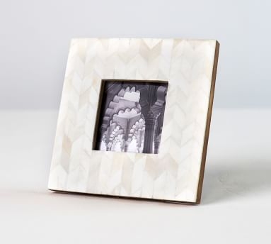 Sonia Bone Picture Frame, White, 3" x 3" - Image 3