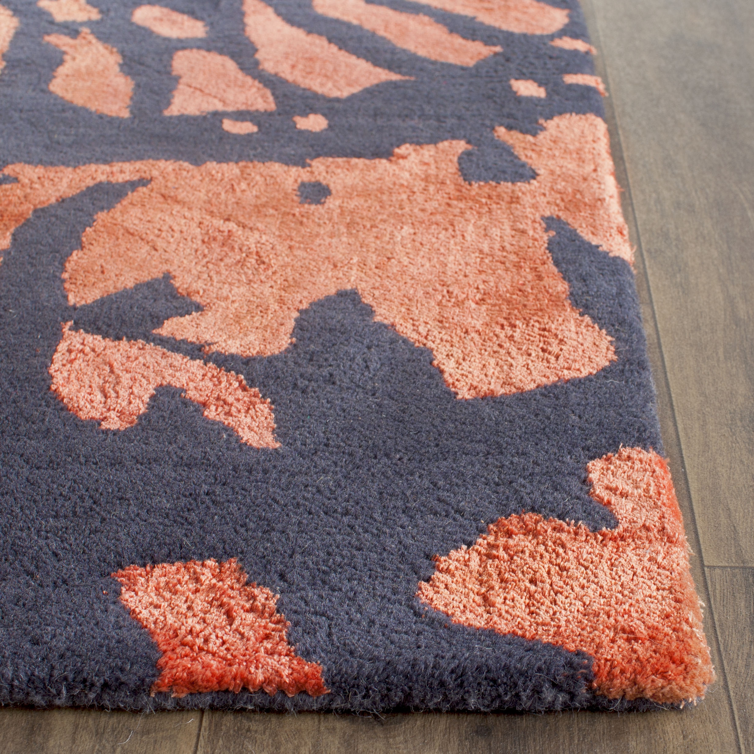 Arlo Home Hand Tufted Area Rug, CPR411B, Steel/Blue,  2' 3" X 9' - Image 2