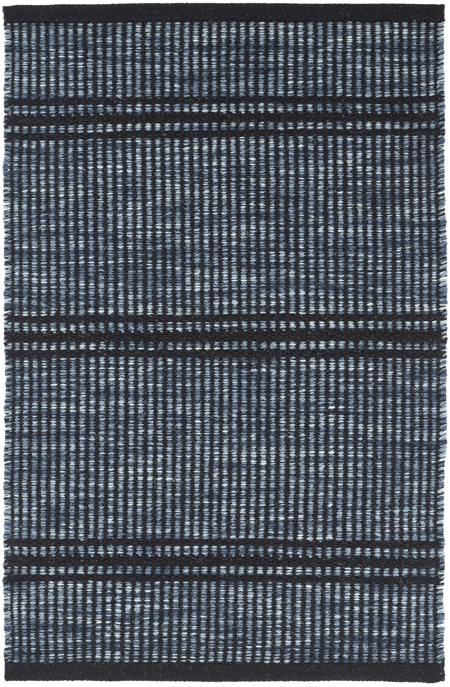 Malta Navy Handwoven Wool Rug - Image 0