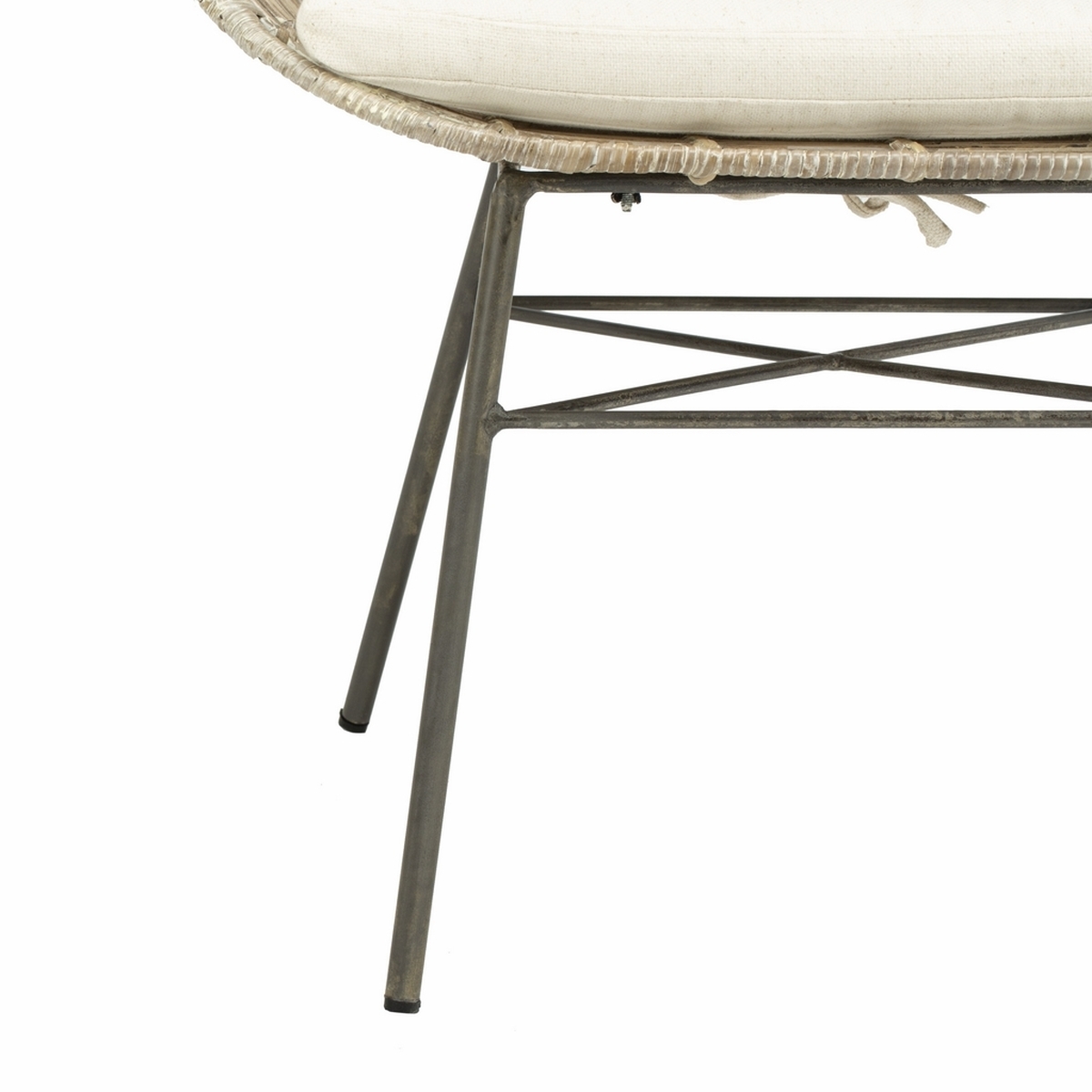 Malia Rattan Wingback Armchair - White Wash - Arlo Home - Image 6