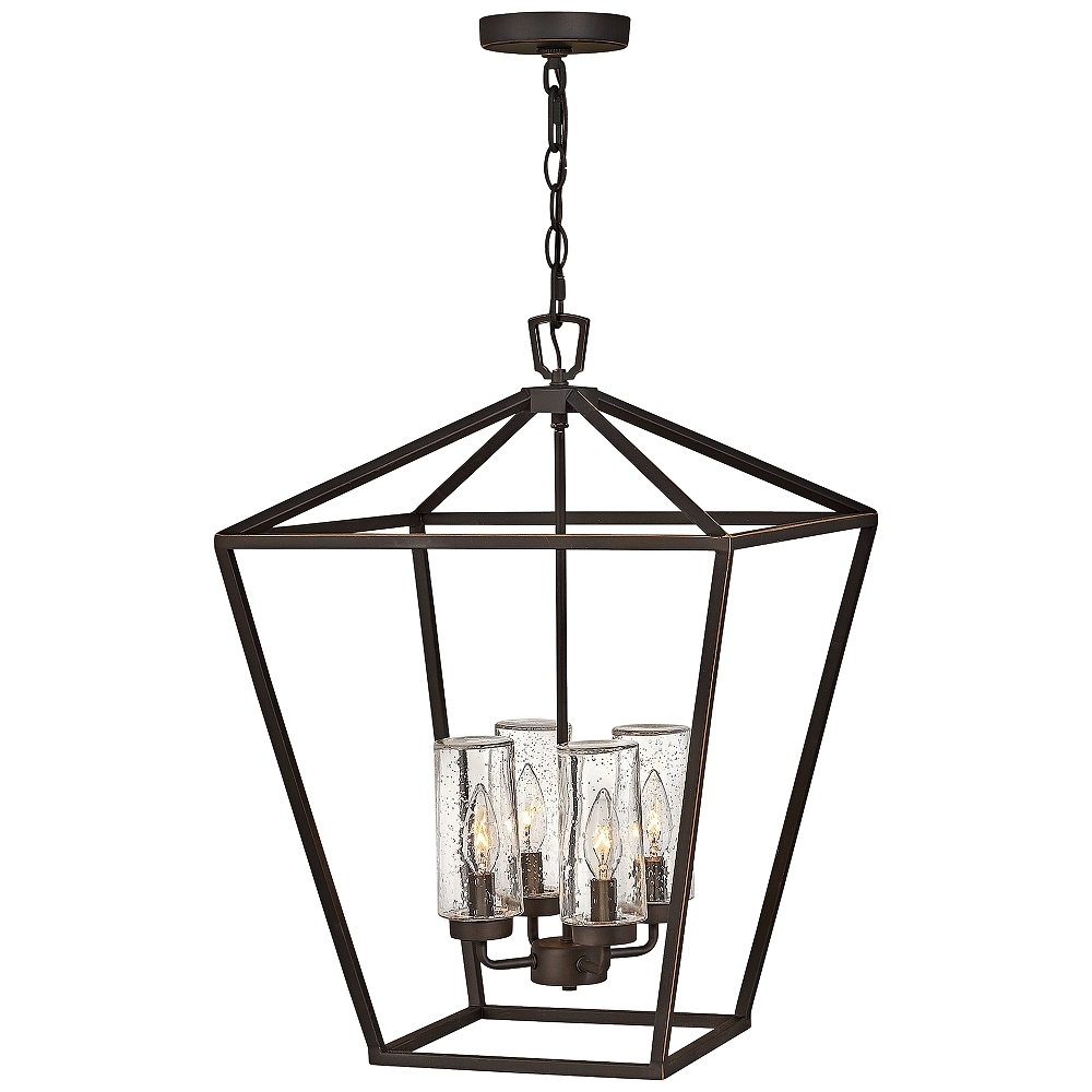 Alford Place 17"W Bronze 4-Light Outdoor Foyer Chandelier - Style # 86G52 - Image 0