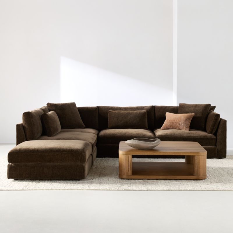 Oakhurst Brown Oak Wood 46" Square Coffee Table - Image 5