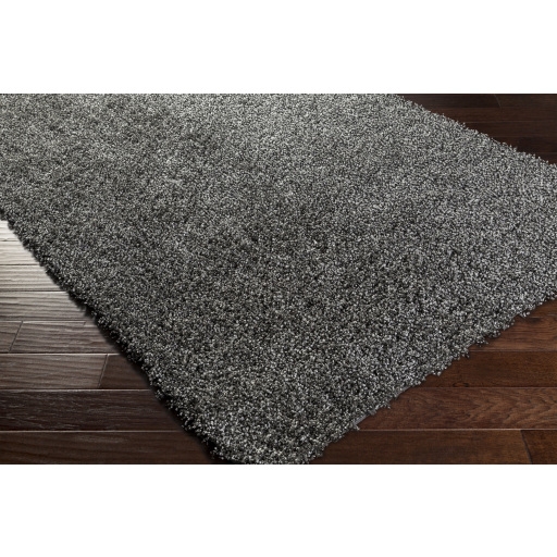 Croix Black Indoor 9' x 9' Handmade Rug - Image 1