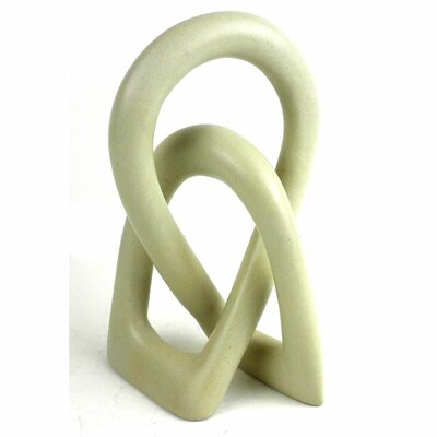 Jeffords Natural Soapstone Lovers Knot Sculpture - Image 0