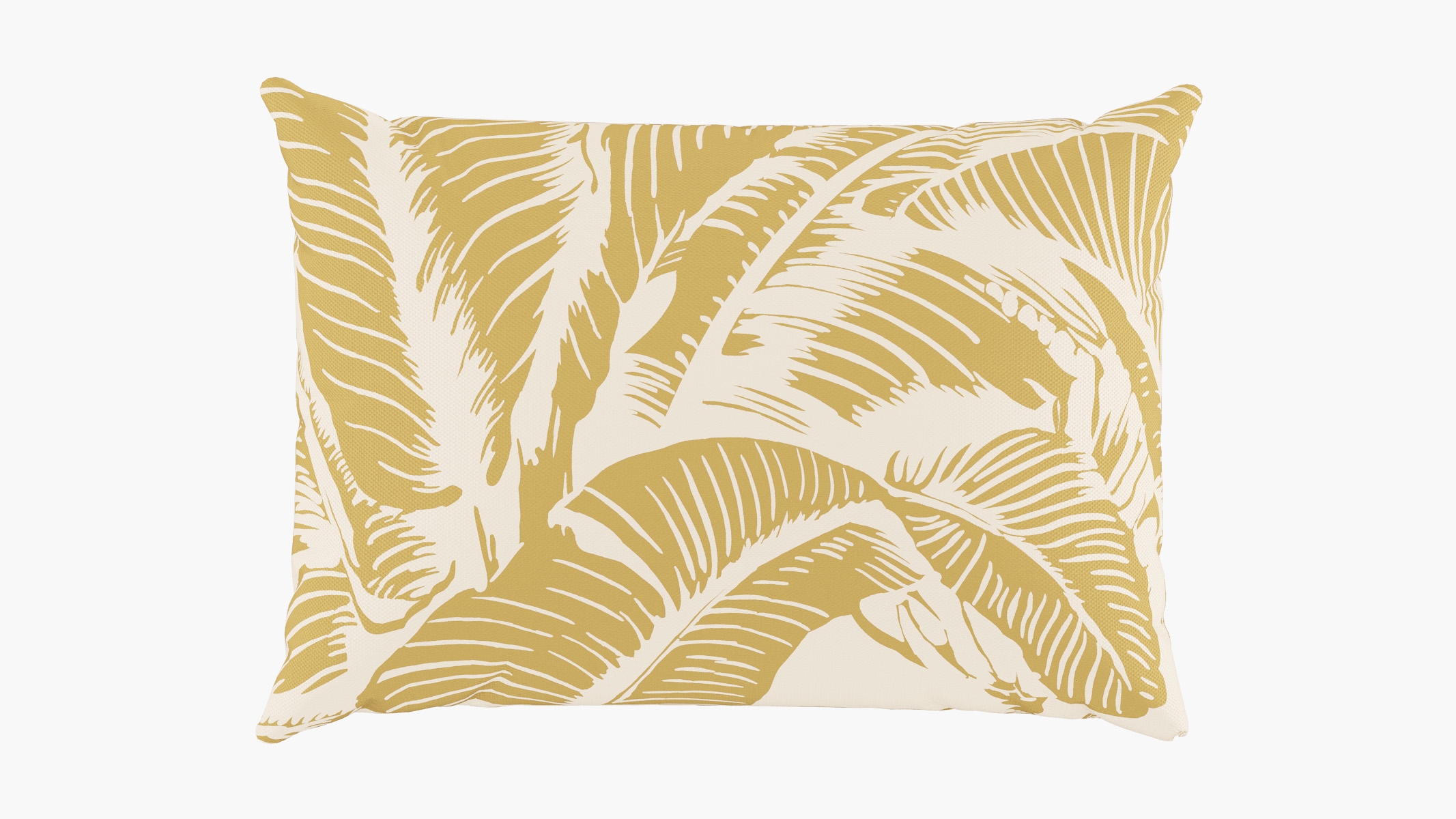 Outdoor 14" x 20" Lumbar Pillow, Ochre Martinique® Encore, 14" x 20" - Image 0