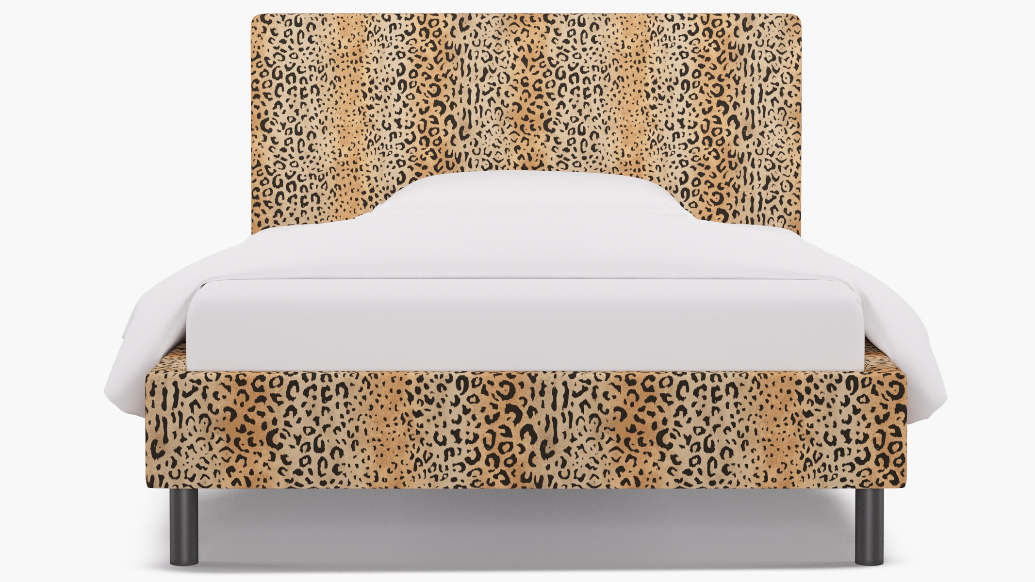 Tailored Platform Bed, Leopard, Full - Image 0
