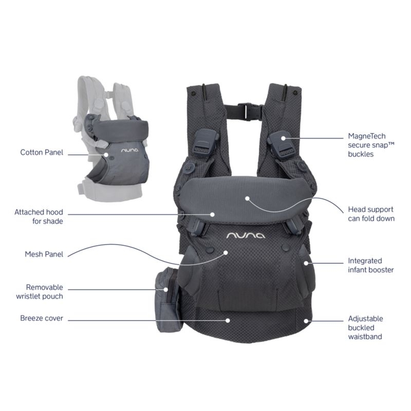 Nuna CUDL ™ Deux Denim 4-in-1 Baby Carrier - Image 4