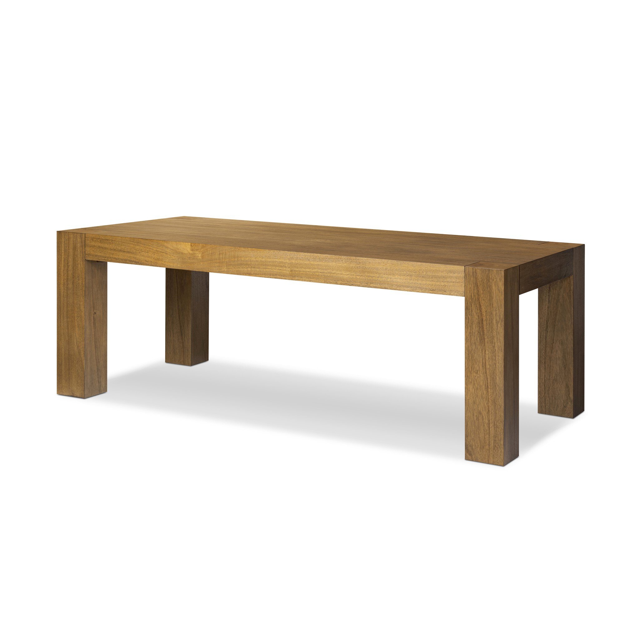 Emeli Dining Table 84" - Tawny Rubberwood Veneer - Image 2