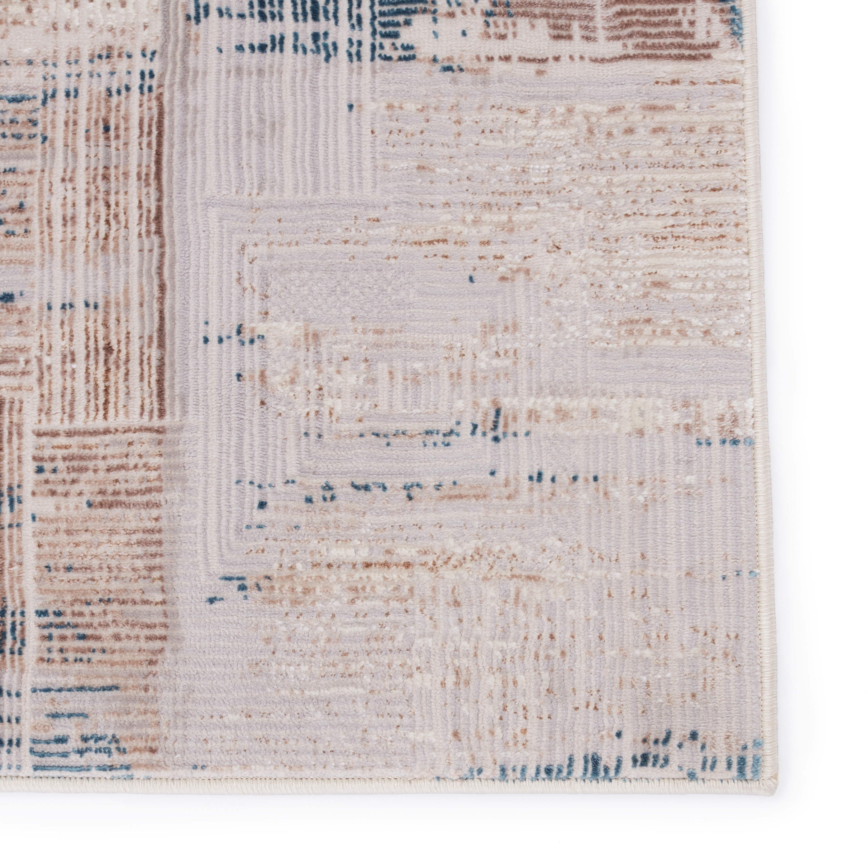 Vibe by Halvard Abstract Ivory/ Blue Area Rug (8'X10') - Image 3
