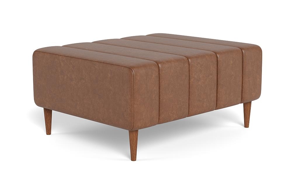 Lowen Leather Ottoman - Image 1