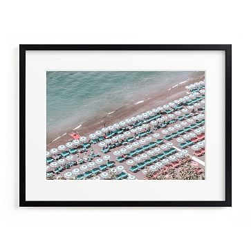 Spiaggia Grande by Heather Loriece, 20"x16", Full Bleed Framed Print, Black Wood Frame - Image 2