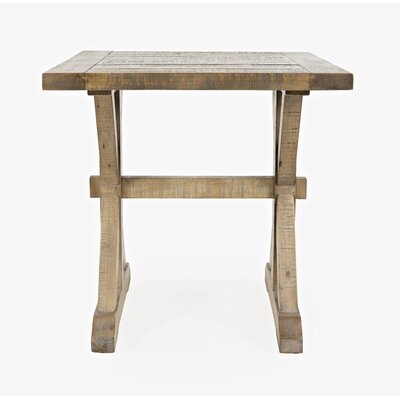 Mercato Solid Wood Trestle End Table - Image 0