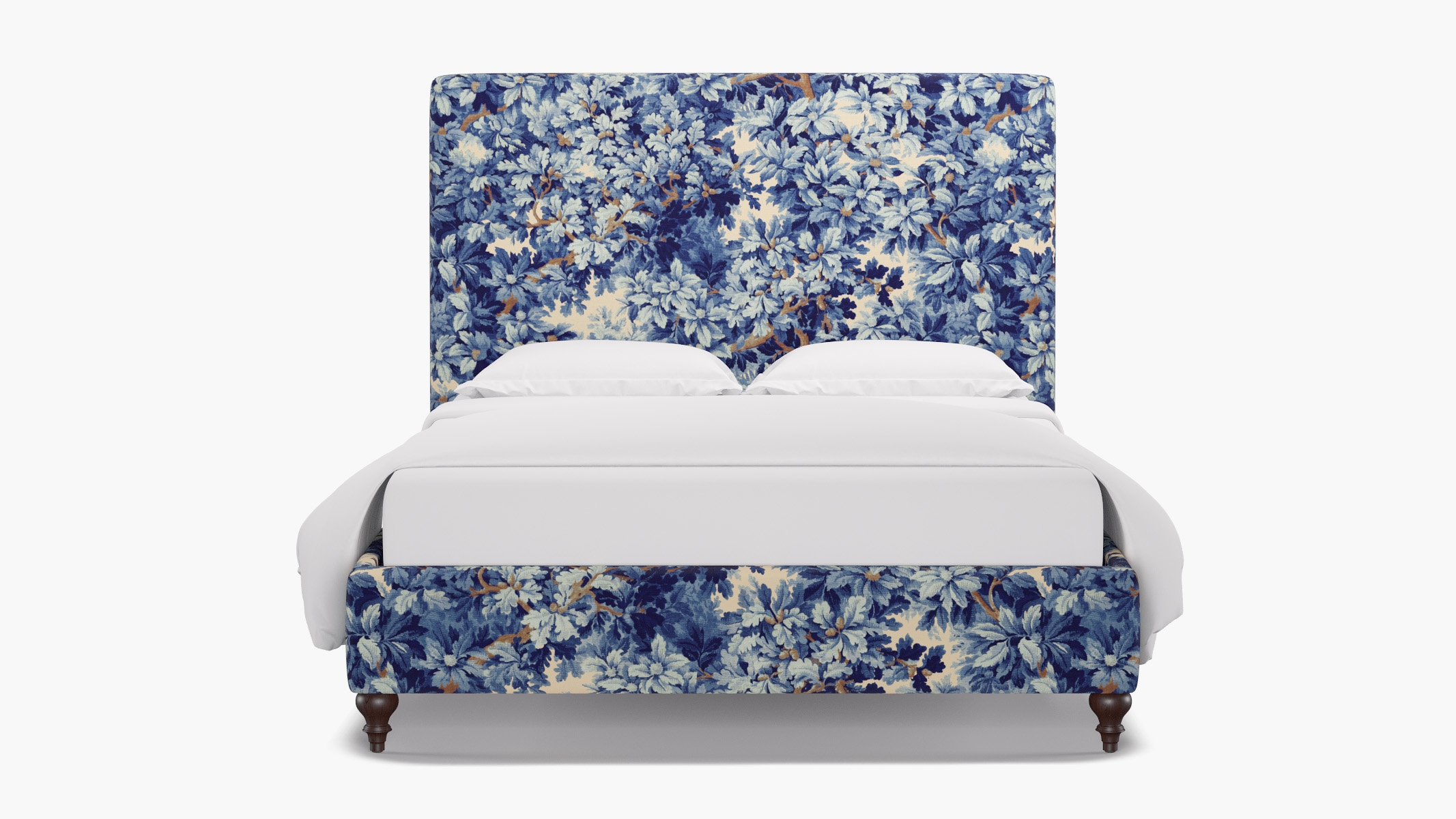 Classic Bed, Limoges Bois De Chene, Espresso Traditional Turned Leg, Queen - Image 0