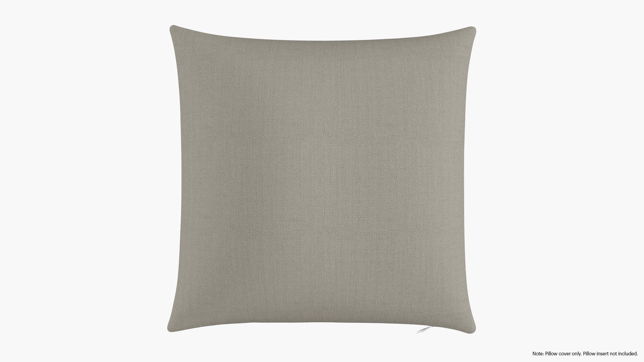 Throw Pillow Cover 20", Putty Everyday Linen, 20" x 20" - Image 0