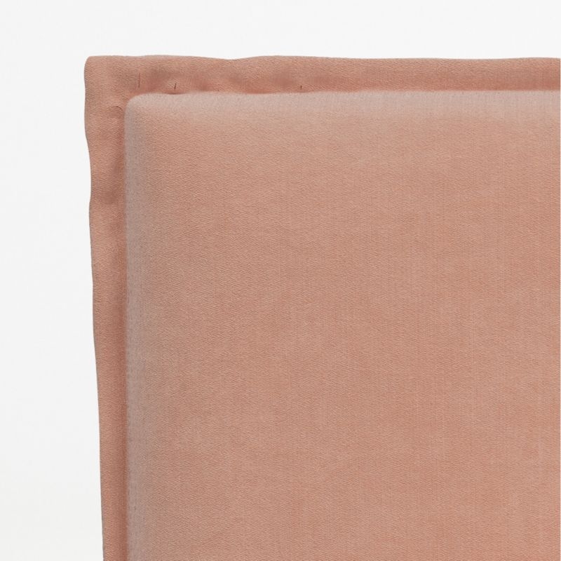 Lane Twin Velvet Pink Low-Profile Bed - Image 3
