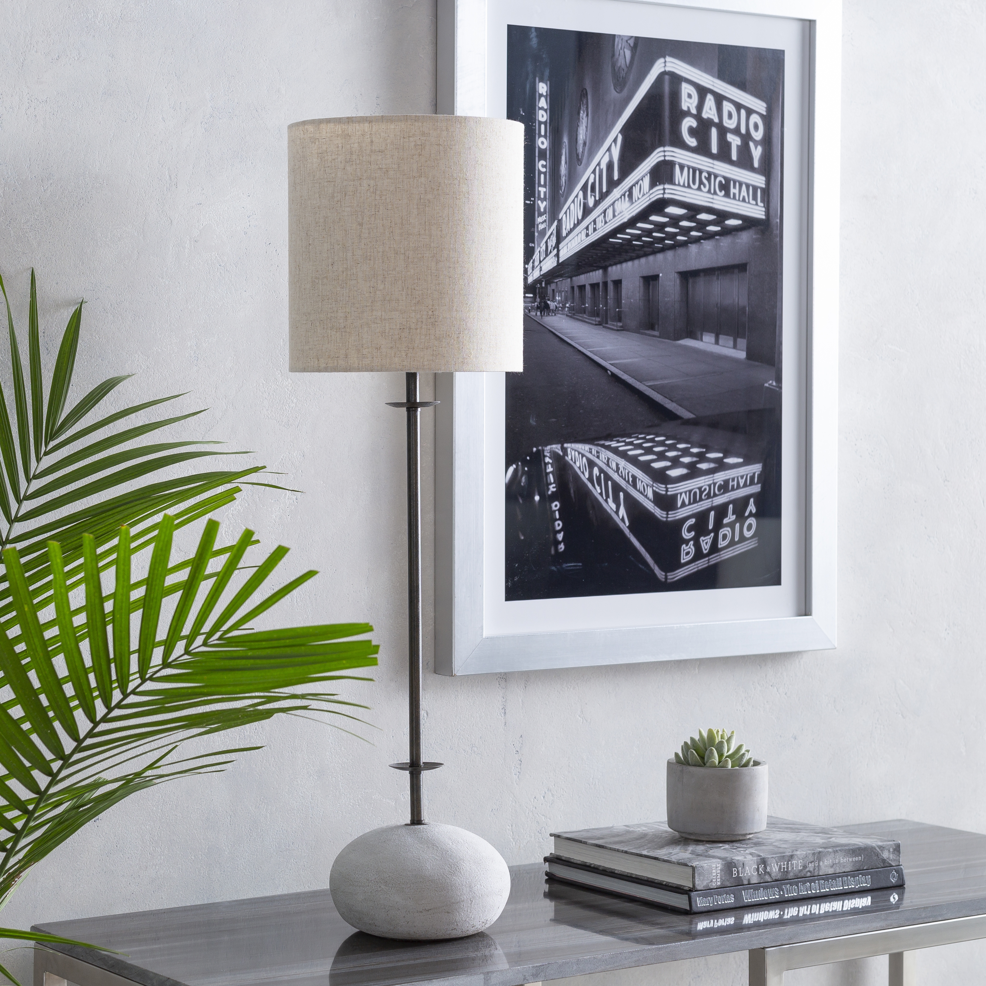 Rigby Metallic - Bronze Hand Finished 32"H x 9"W x 9"D Accent Table Lamp - Image 1