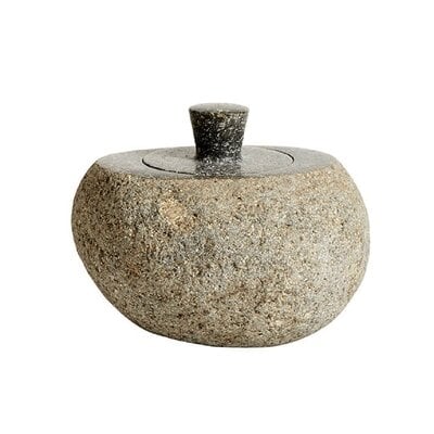 Cardi Gray 3.94" Indoor / Outdoor Stoneware Table Vase - Image 0