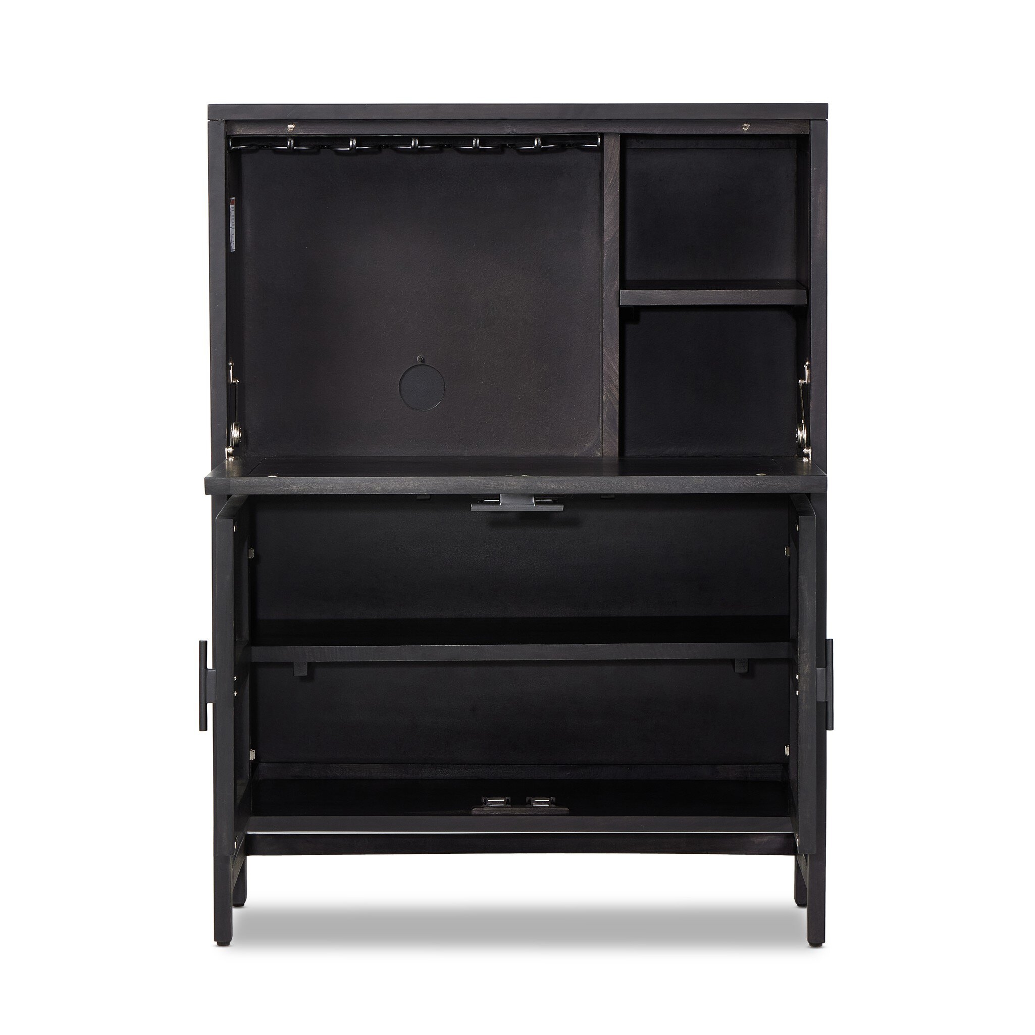 Caprice Bar Cabinet - Black Wash Mango - Image 4