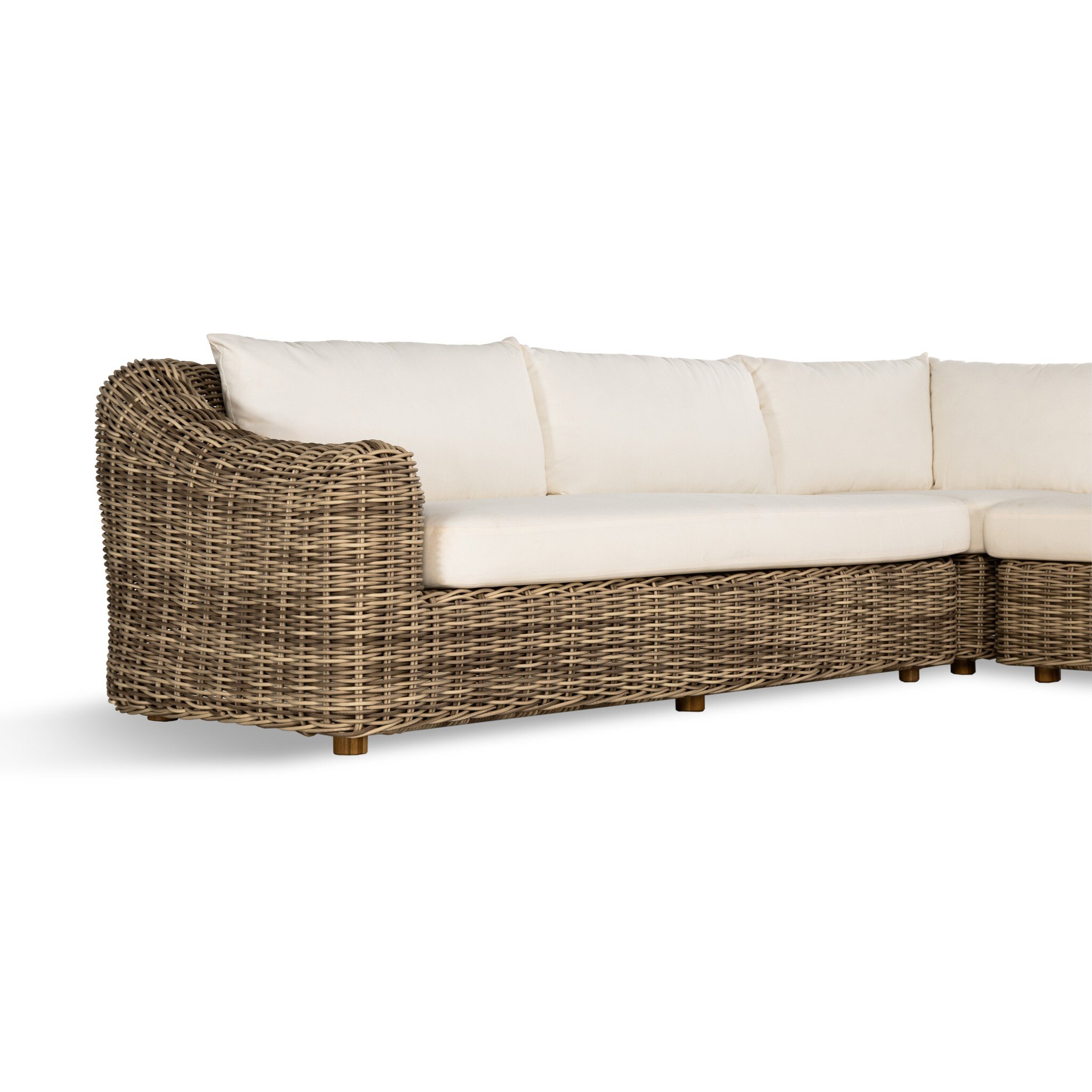 Messina Outdoor 3-Piece Sectional - Venao Ivory - Image 8