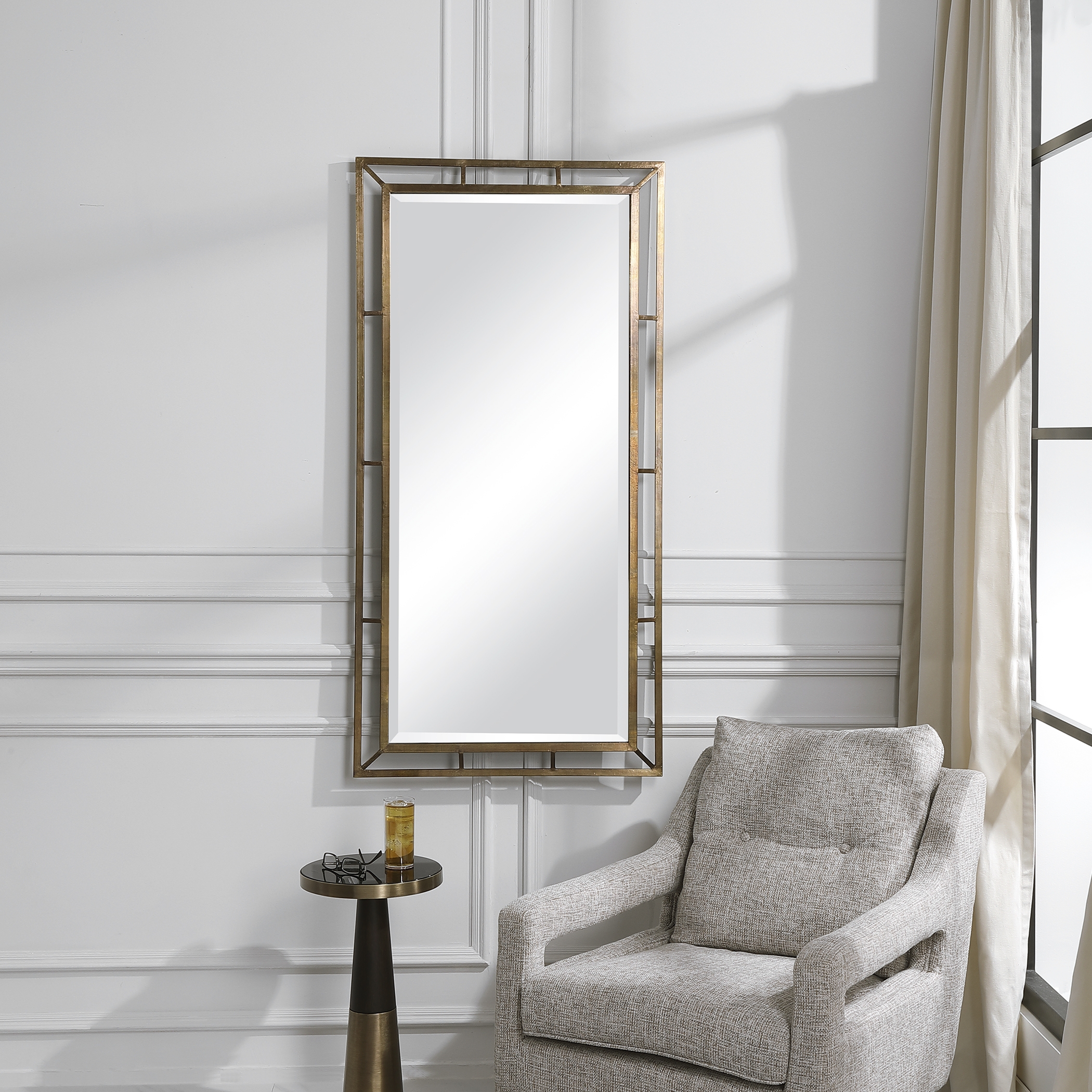 Farrow Copper Industrial Mirror - Image 1