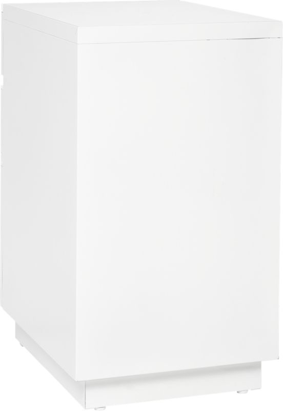 Hudson 3-Drawer White File Cabinet - Image 5