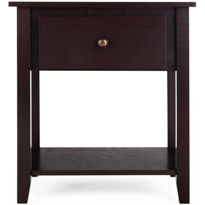 Red Barrel Studio® 2pcs Nightstand Sofa End Side Table W/ Storage Drawer Bottom Shelf Espresso - Image 0