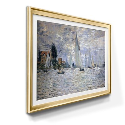 The Boats Regatta at Argenteuil - Picture Frame Painting Print on Paper - Image 0