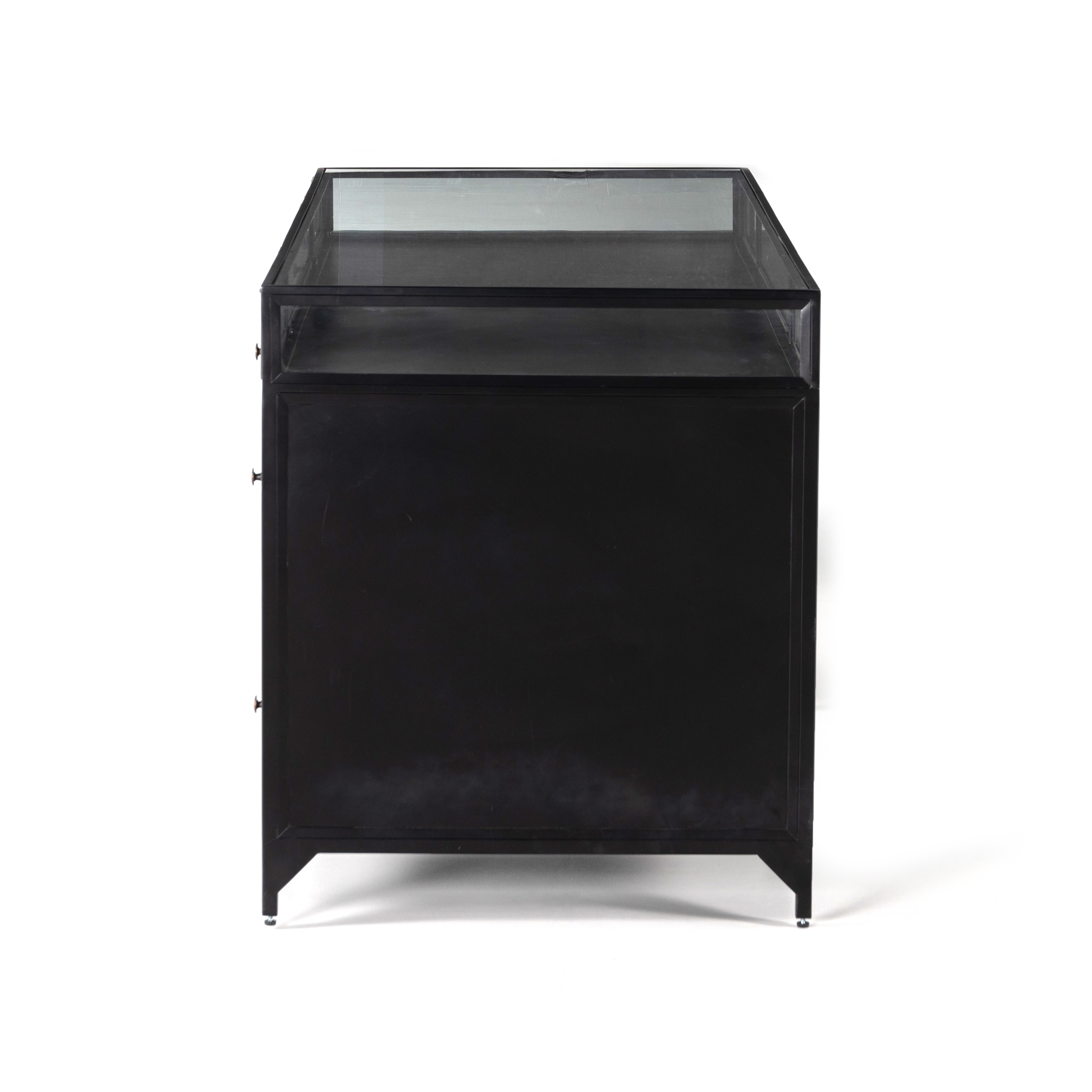 Shadow Box Executive Desk - Black - Image 5