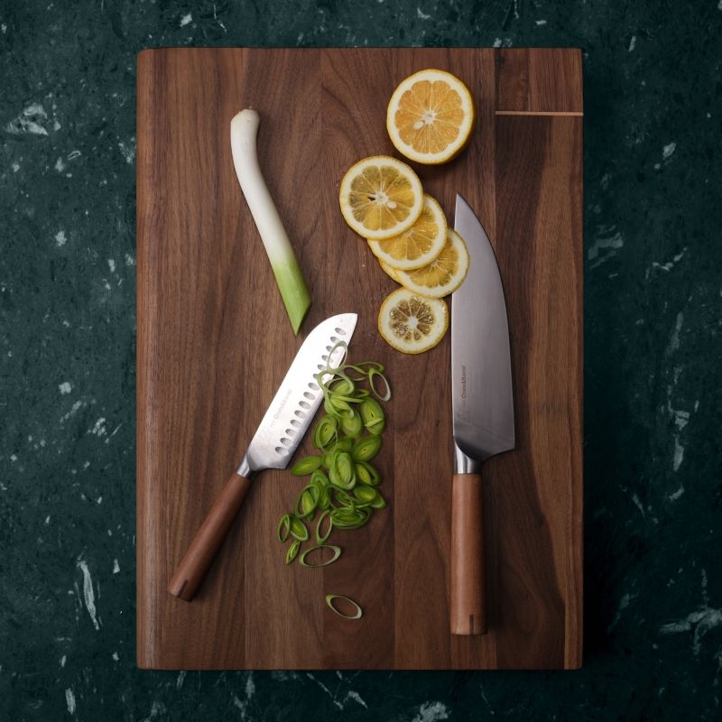 Timbre Walnut Cutting Board with Beech Wood Inlay by Daniel Humm - Image 3