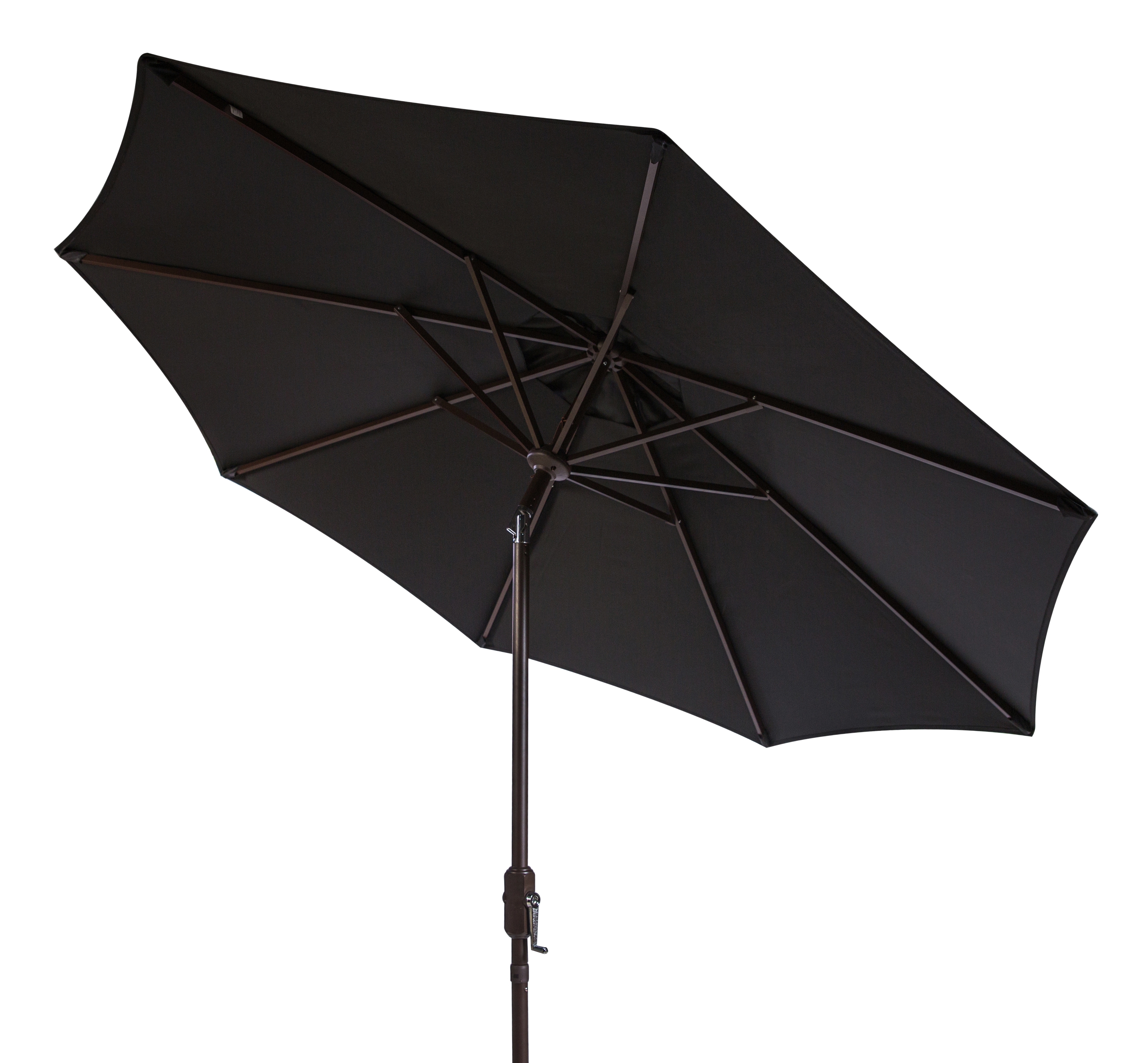 Uv Resistant Ortega 9 Ft Auto Tilt Crank Umbrella - Black - Arlo Home - Image 1