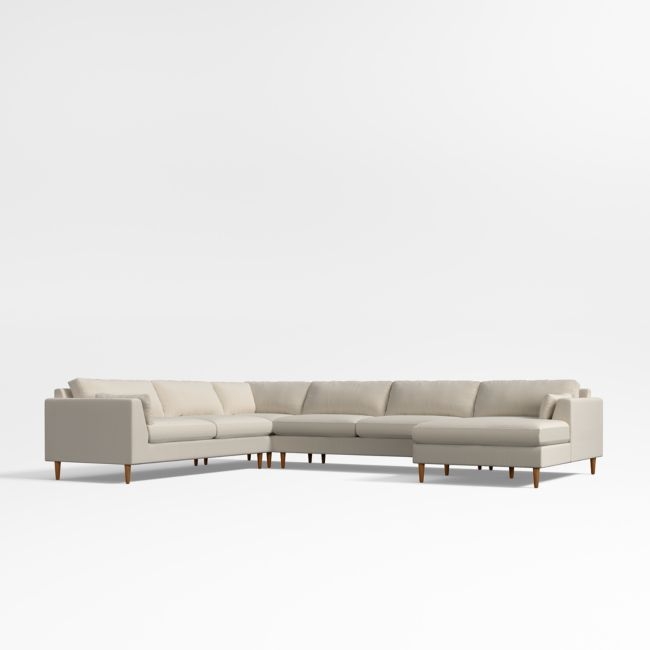 Avondale 4-Piece L-Shaped Sectional Sofa with Chaise Lounge - Image 0
