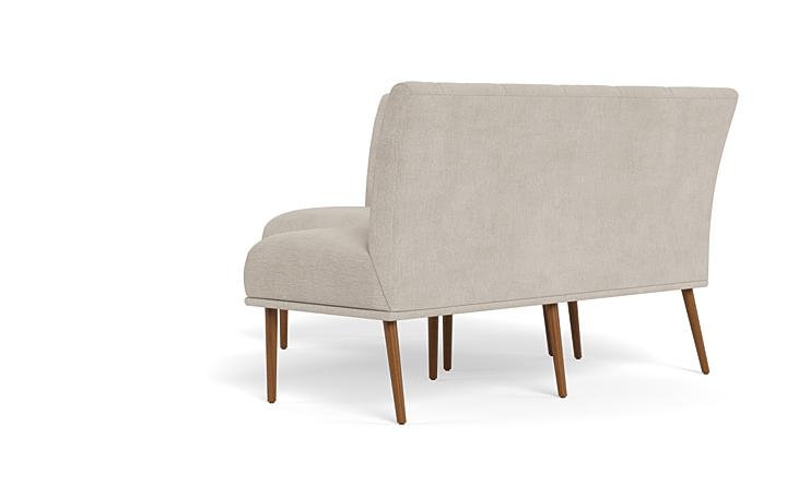 Dorian Upholstered Petite Right Banquette with Tufting Option - Image 2