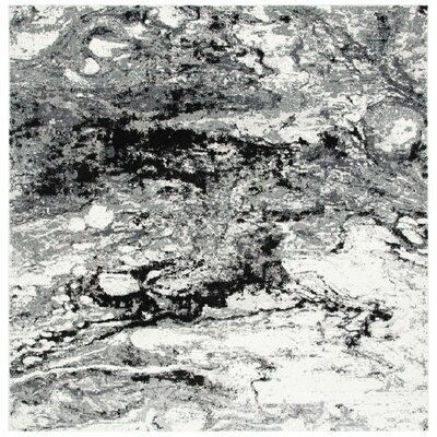 Minnetonka Abstract Gray Area Rug - Image 0