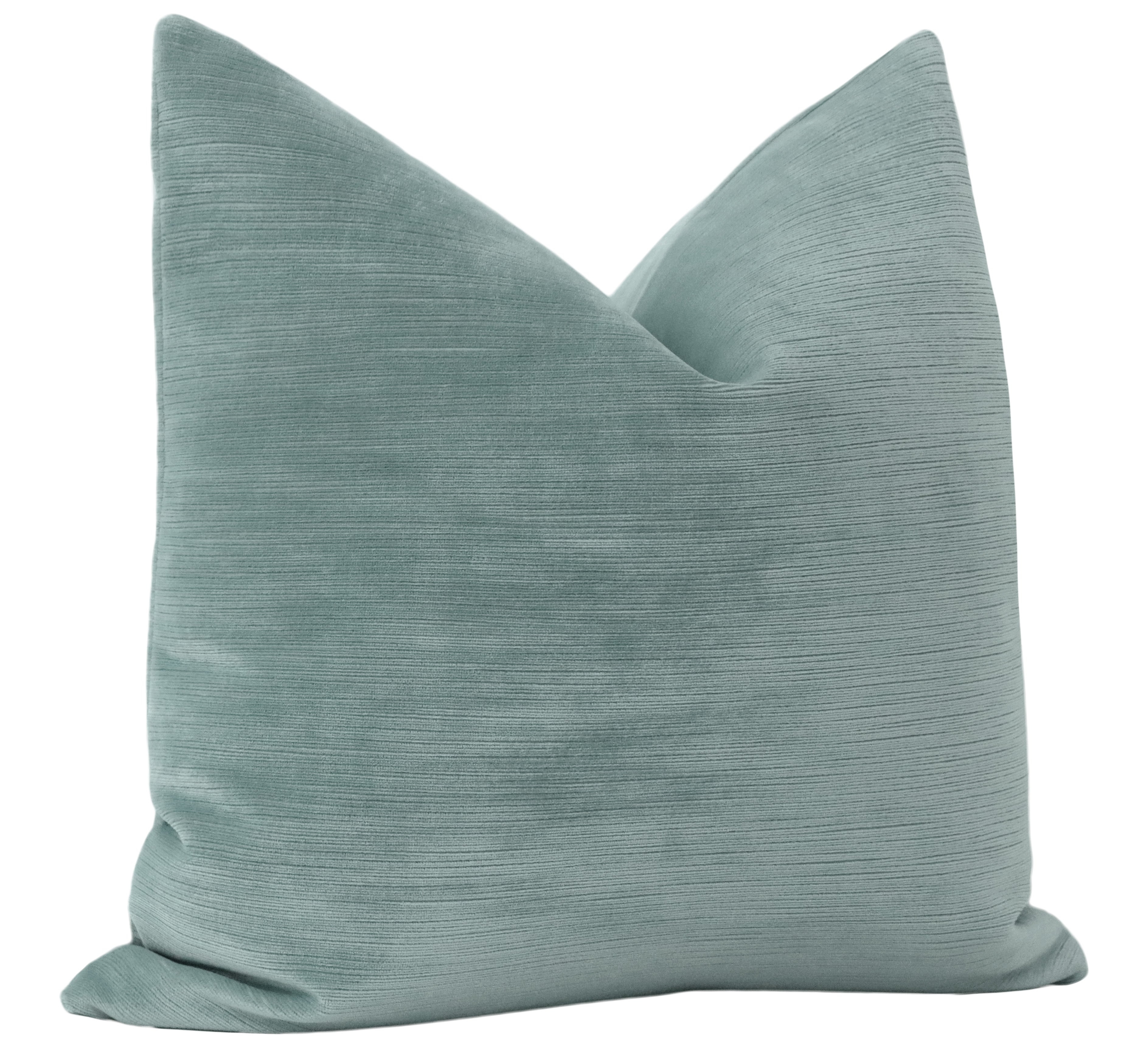 STRIE VELVET // CERULEAN BLUE - BY THE YARD - Image 1