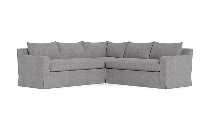 Sloan Slipcovered Corner 4-Seat Sectional Sofa - Image 1