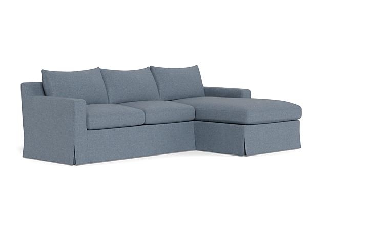 Sloan Slipcovered Right Chaise Sectional - Image 1
