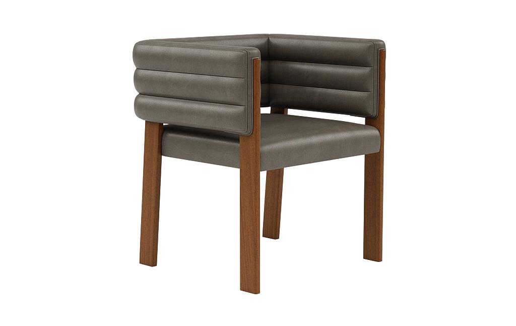 Nora Leather Upholstered Wood Framed Chair - Image 1
