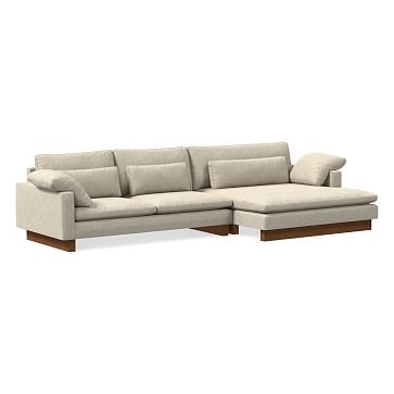 Harmony 146" Left Multi Seat Double Wide Chaise Sectional, Standard Depth, Blend Prfm YDL Alabaster DW - Image 3