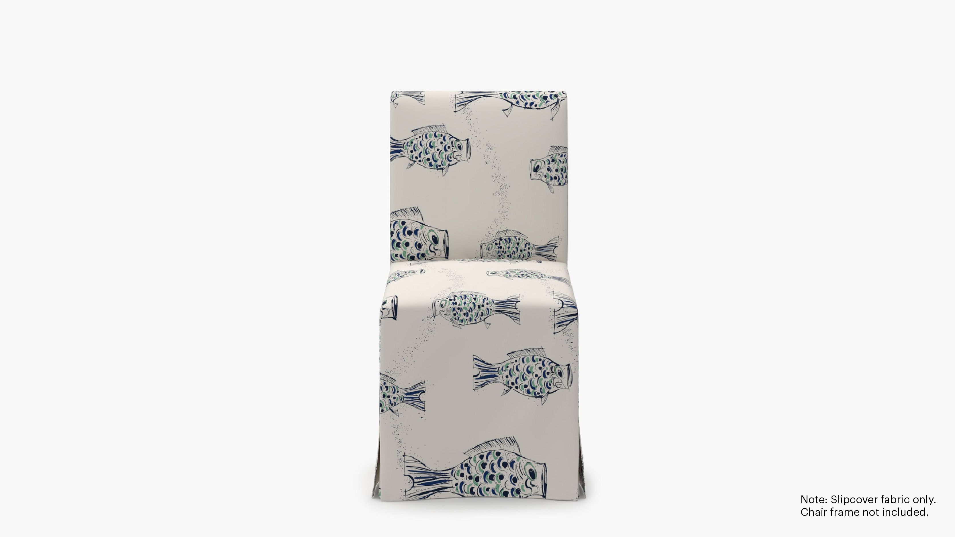Slipcovered Signature Dining Chair - Cover Only, Canvas Sakana - Image 0