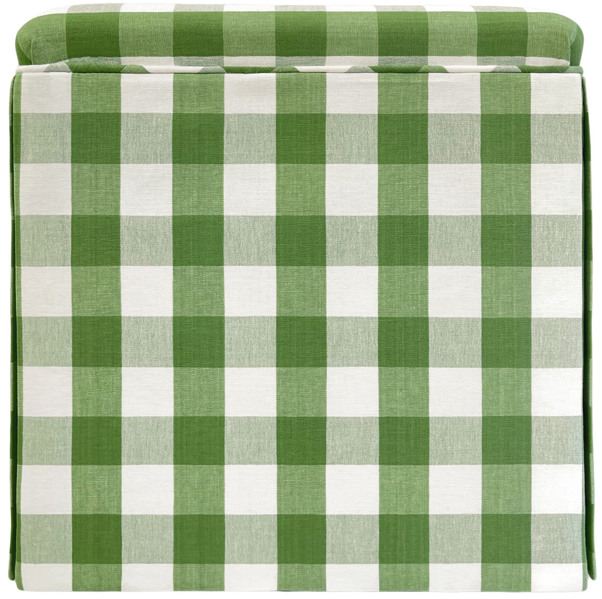 THE SKIRTED OTTOMAN :: CHARLESTON CHECK - 4" X 4" Sample / Chocolate - Image 0