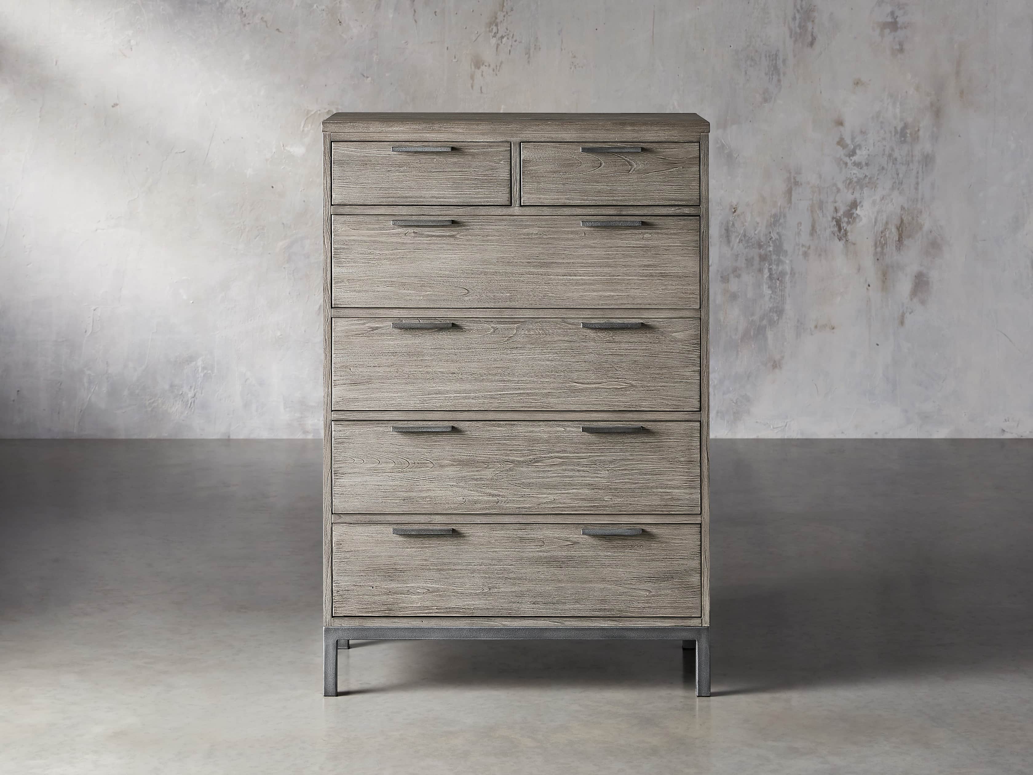 Palmer Six-Drawer Dresser in Wood Gray  Stone On Ash - Image 0