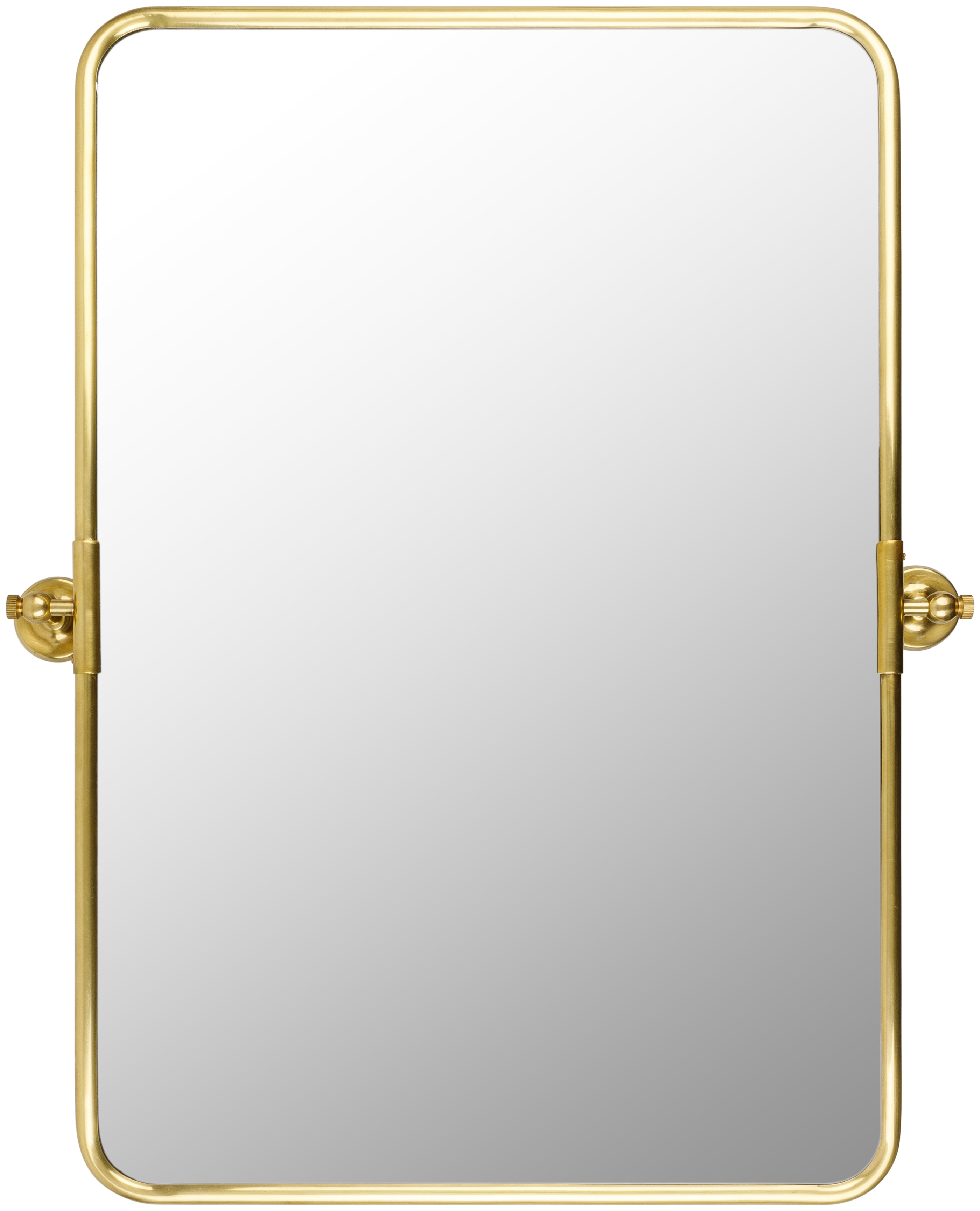 Burnish Gold 30"H x 25"W x 4"D Accent Mirror - Image 0
